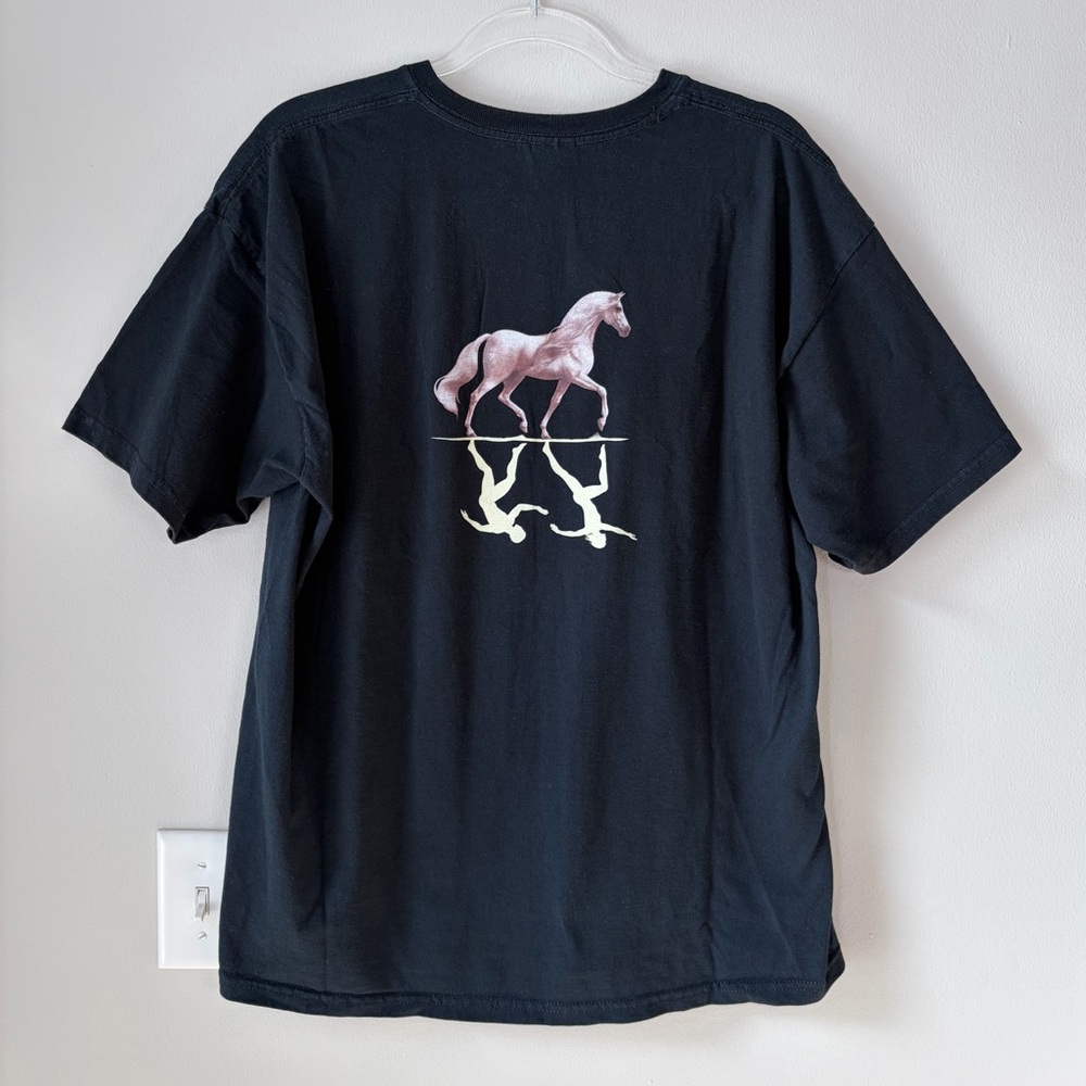 Vintage CAVALIA Horse Graphic Tee Unisex Streetwear Casual